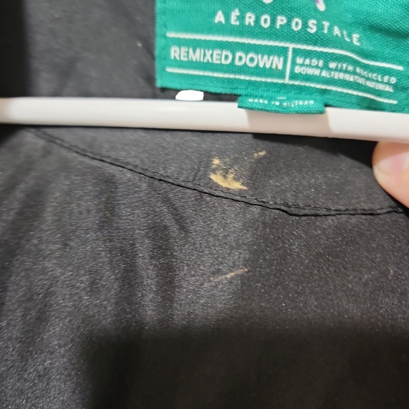 Aeropostale remix med woman or child puffer hood coat fur collar zip snap closur - Picture 7 of 13